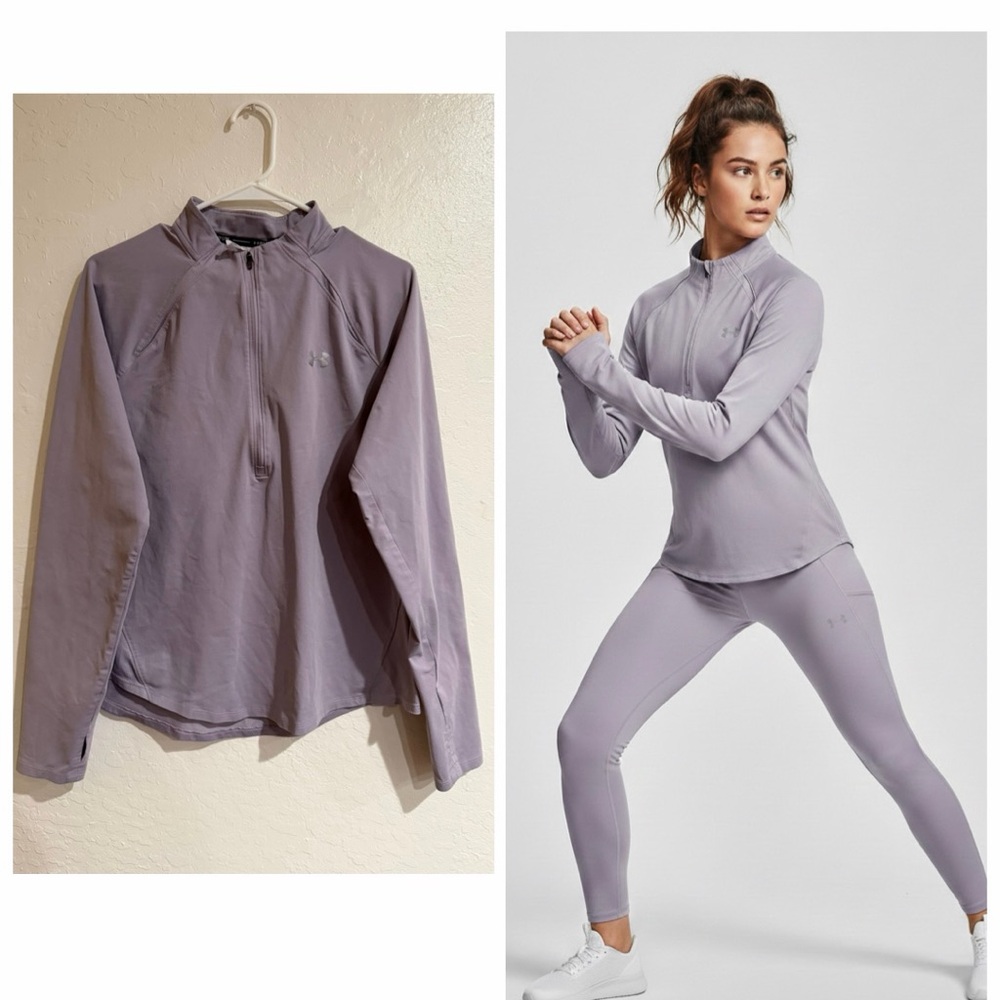 Under Armour Light Purple HeatGear Pullover
